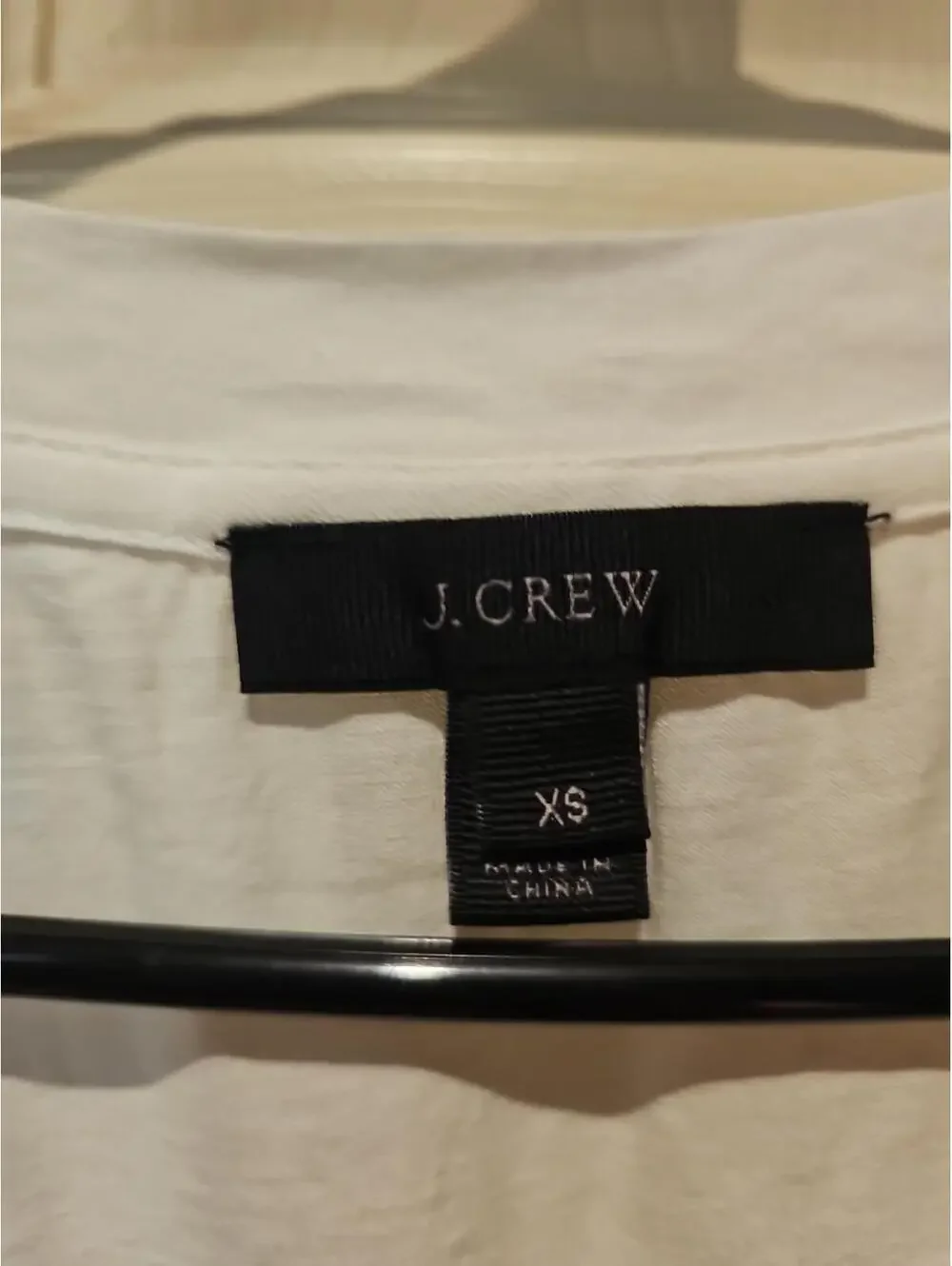 J Crew Tank Top Women’s Sz XS White Silver Metallic Side Stripe Knit